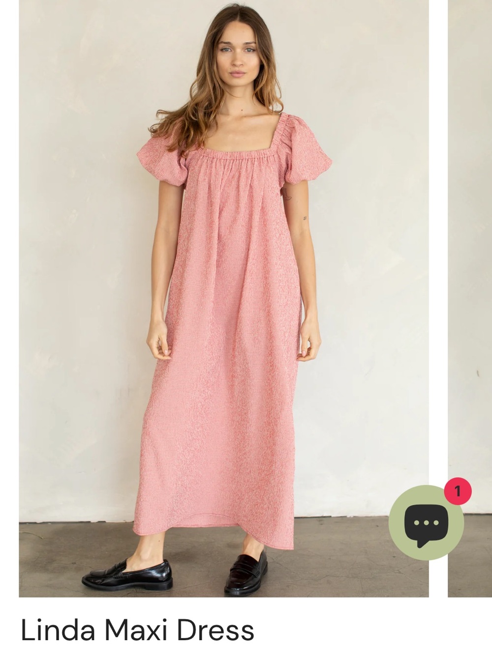 Things Between Red Gingham Dress - L